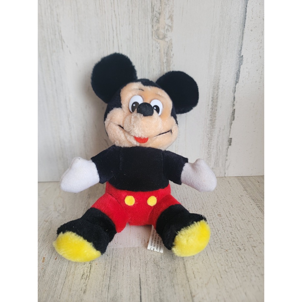 Vintage Mickey mouse stuffed animal plush toy mini home decor unique figure